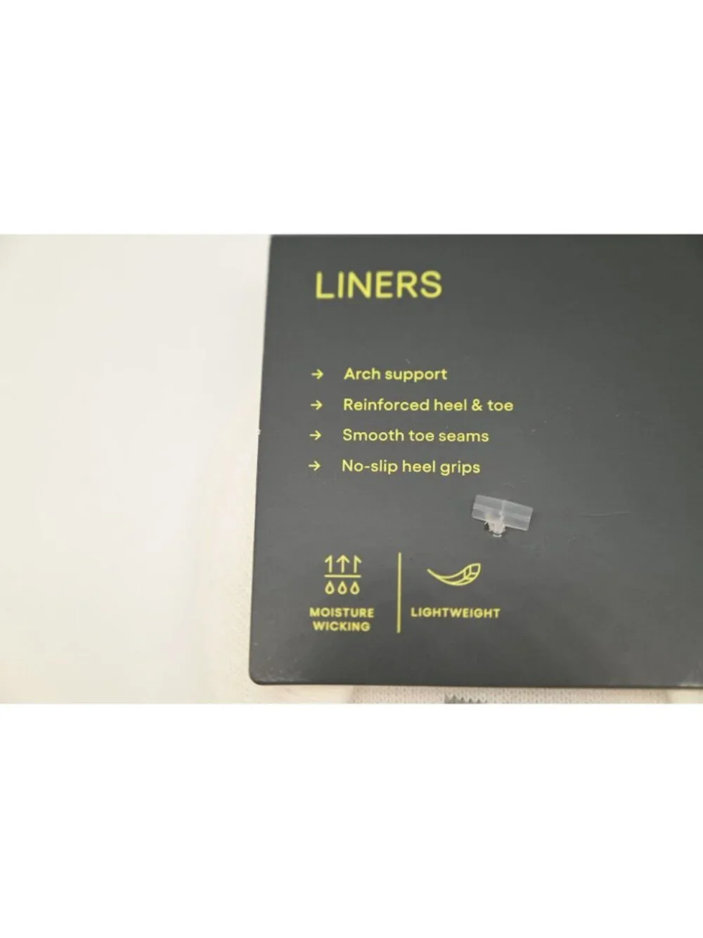 NIP All In Motion Lot of 2 Sock Liners Sz 4-10 Black White 10 Pair Each Athletic